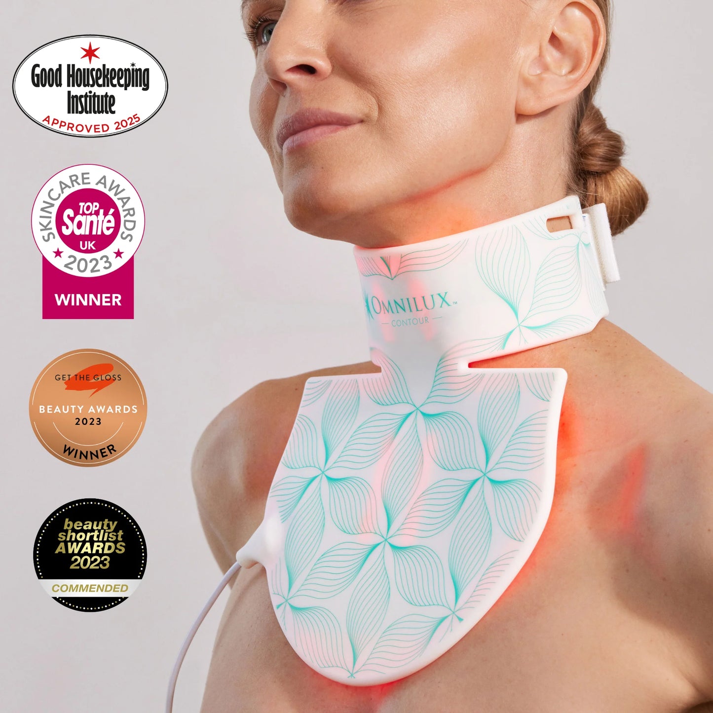 Neck & Decollate Red Light Therapy Mask